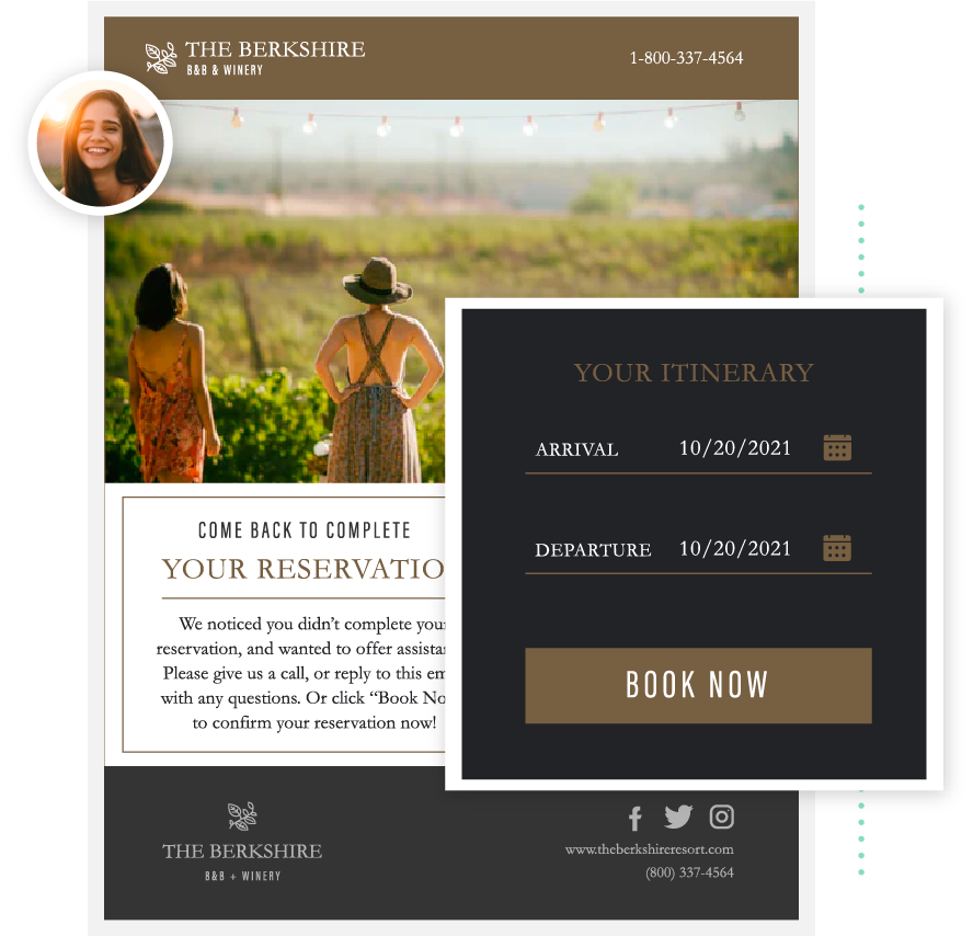 book more reservations from your existing website visitors image